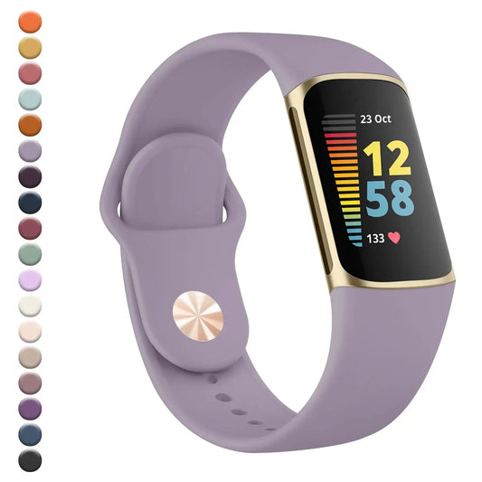 Fitbit Charge 5 6 Silicone Band - Soft Comfortable Design BandsCo Straps