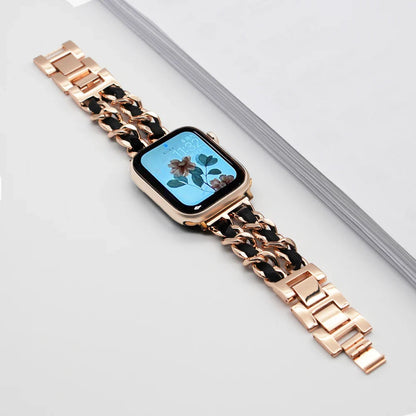 Apple Watch Stainless Steel Strap - Luxury Chain Design BandsCo Straps