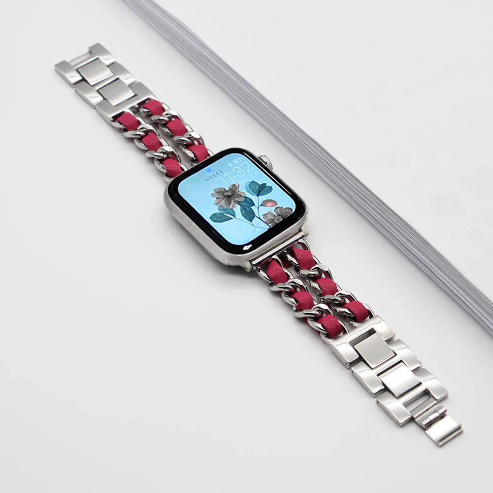 Apple Watch Stainless Steel Strap - Luxury Chain Design BandsCo Straps