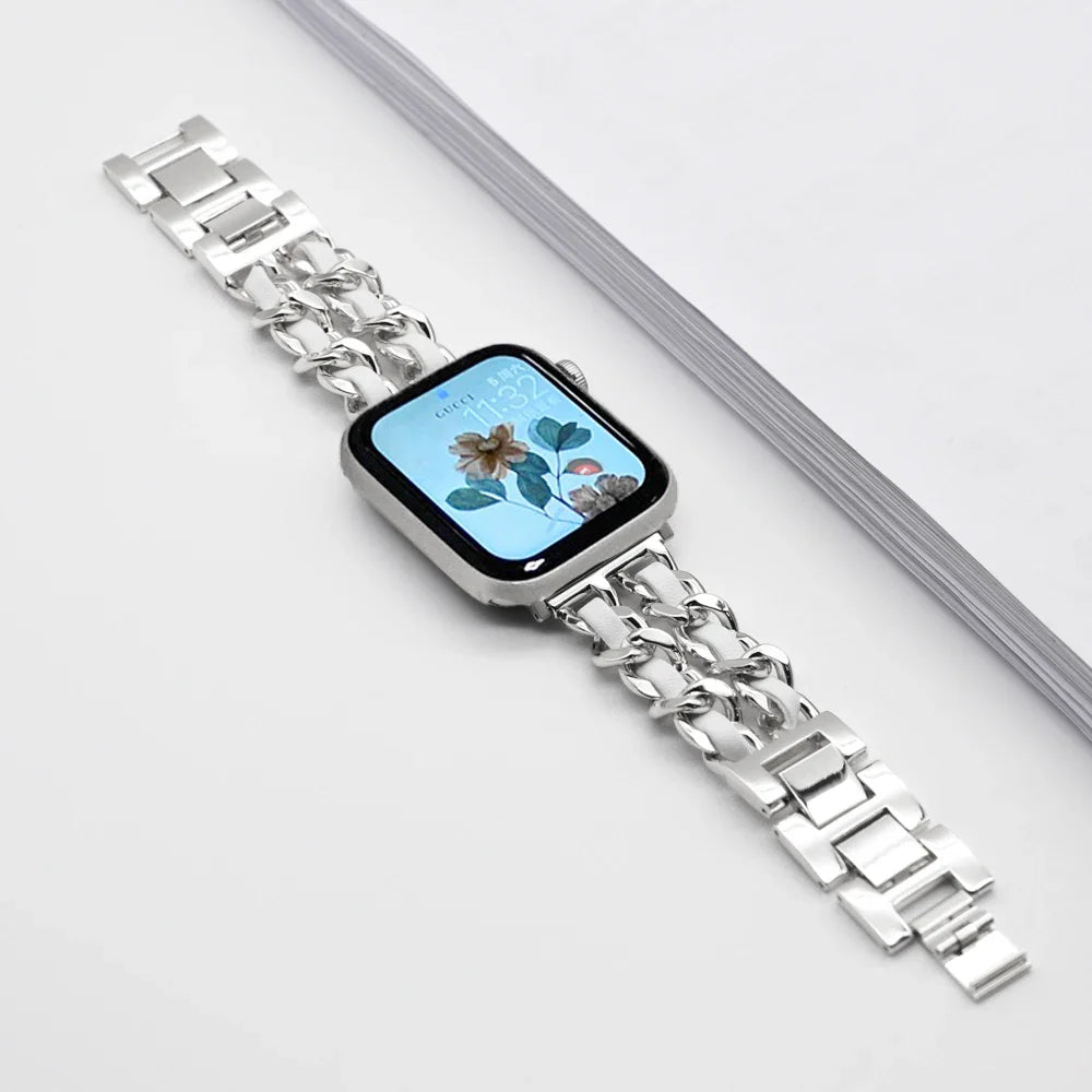 Apple Watch Stainless Steel Strap - Luxury Chain Design BandsCo Straps