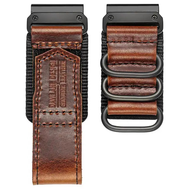 Genuine Leather Garmin Watch Strap - QuickFit Stylish Band BandsCo Straps
