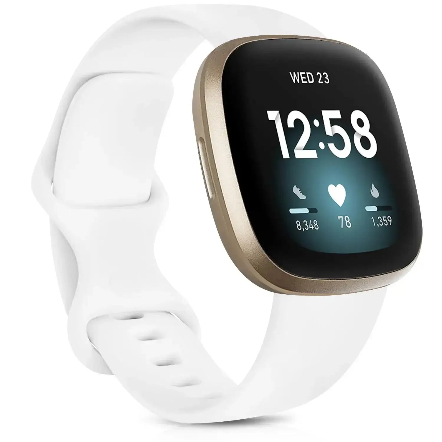 Fitbit Versa & Sense Silicone Bands - Lightweight Minimalist Design BandsCo Straps