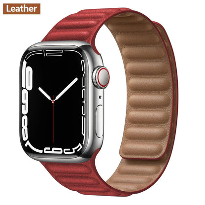 Apple Watch Leather Band - Premium Magnetic Loop Strap BandsCo Straps