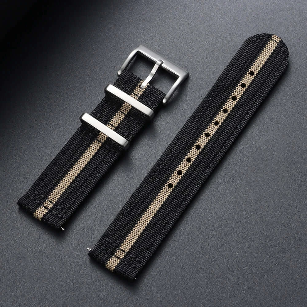 Amazfit Nylon Ribbed Watch Band Quick Release Sport Strap For Smartwatch BandsCo Straps