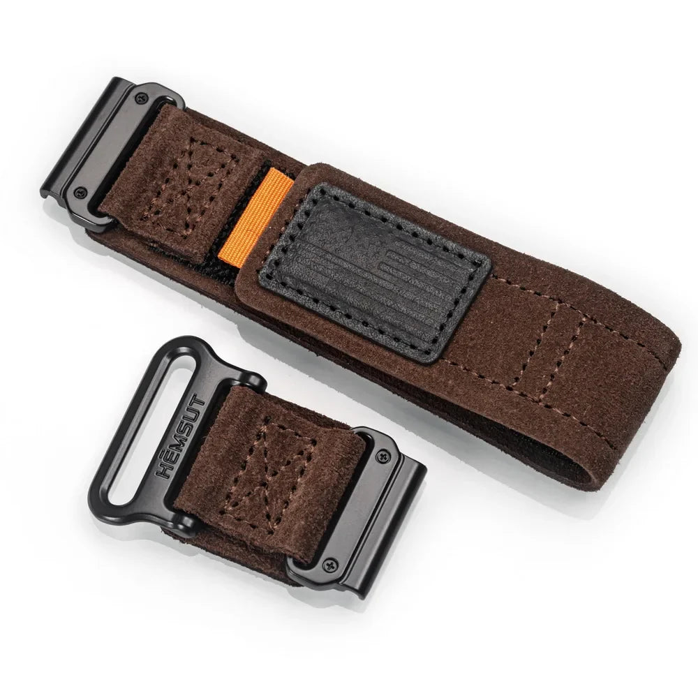 Leather Loop Velcro Garmin Straps - Quickfit BandsCo Straps