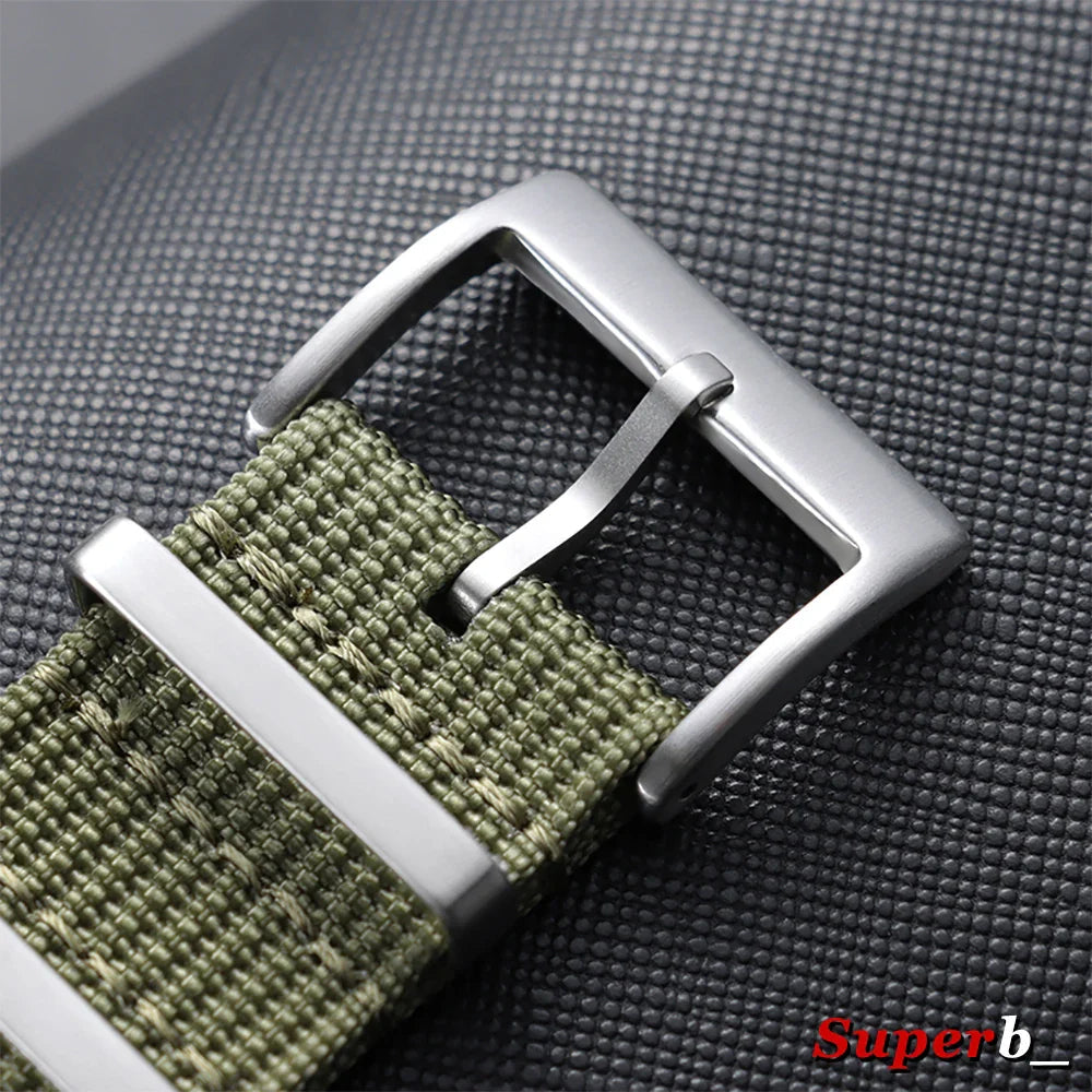 OnePlus Smartwatch Bands Ribbed Nylon Woven Canvas Fabric Quick Release Watch Straps BandsCo Straps