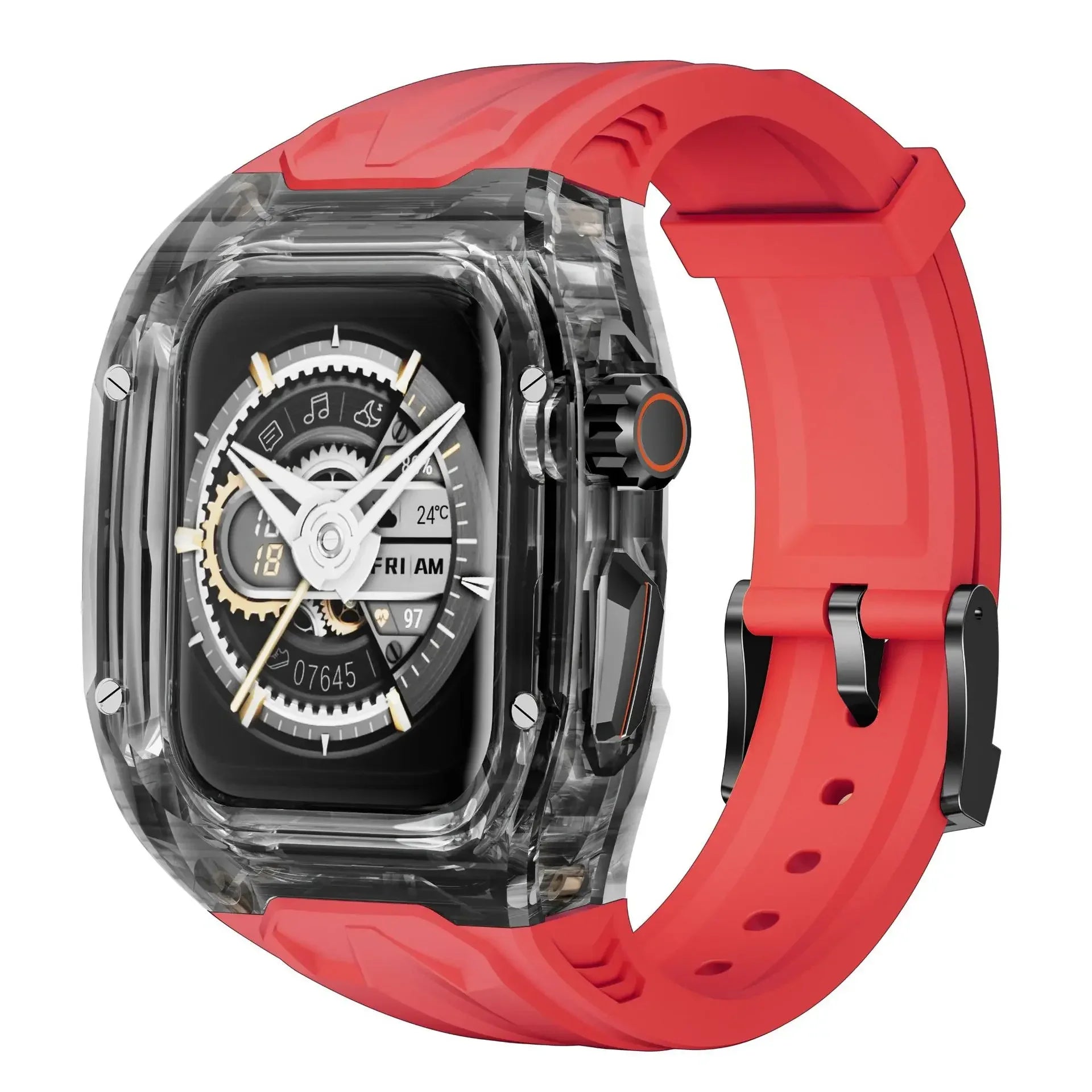 Apple Watch Transparent Rubber Strap and Case Kit - Versatile BandsCo Straps