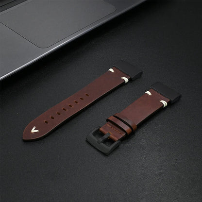 Garmin Leather Soft Strap - Premium Comfort Band BandsCo Straps