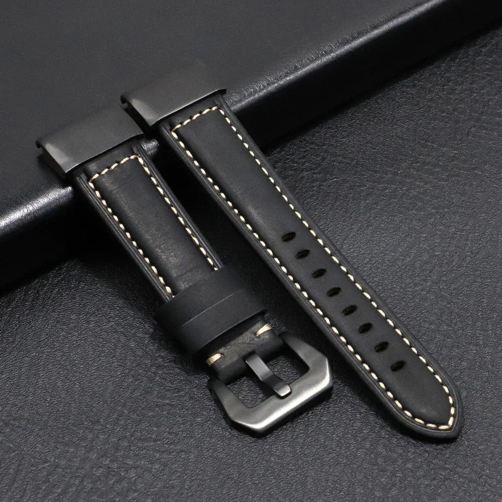 Garmin Genuine Leather Band - Stylish and Durable BandsCo Straps