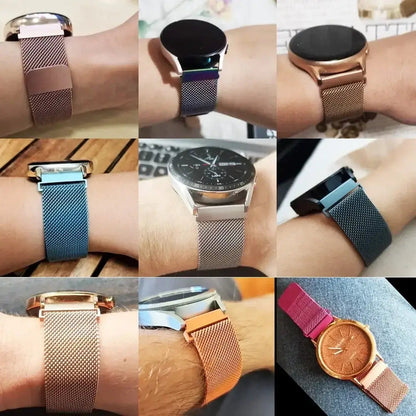 Amazfit Milanese Loop Band Stainless Steel Smartwatch Strap Metal Bracelet BandsCo Straps
