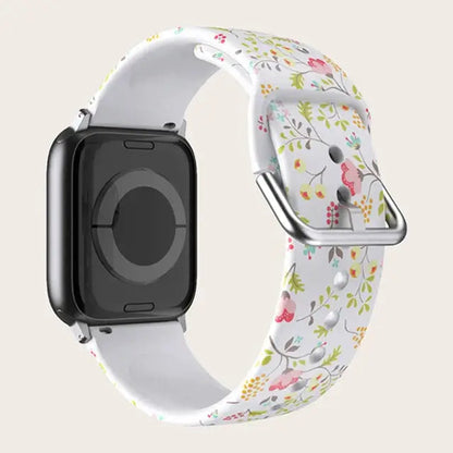 Patterned & Clear Apple Watch Band with Buckle BandsCo Straps