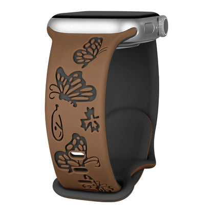 Apple Watch Engraved Silicone Strap - Comfortable Waterproof Band BandsCo Straps
