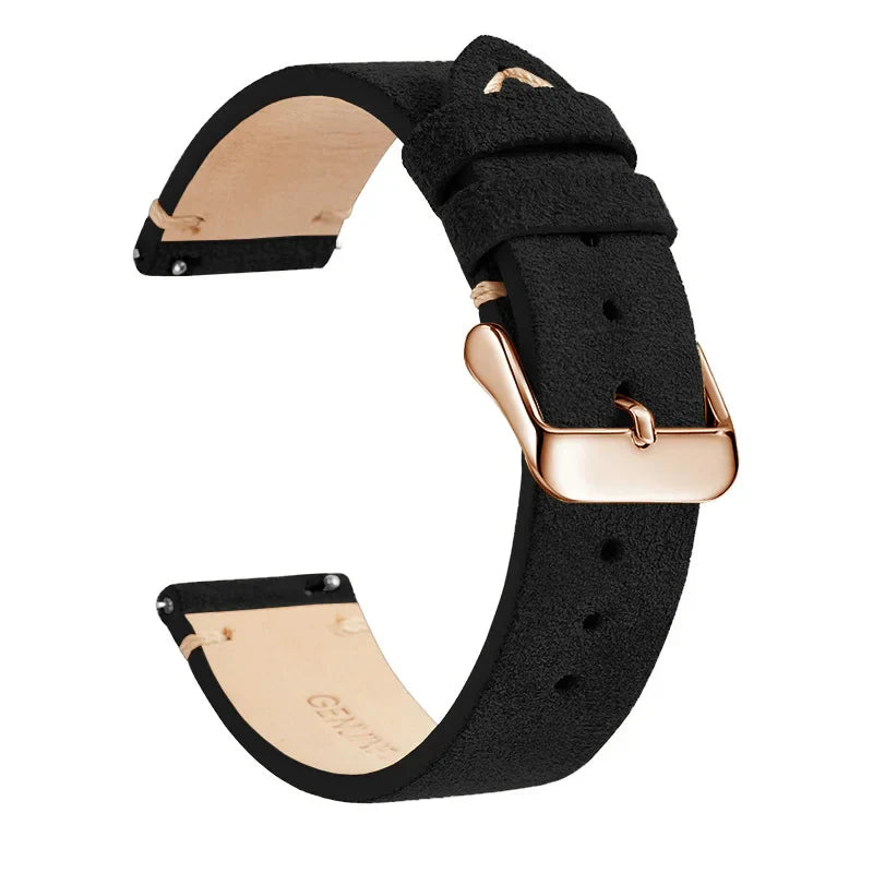 Polar Leather Watch Band Quick Release Genuine Cowhide Unisex BandsCo Straps