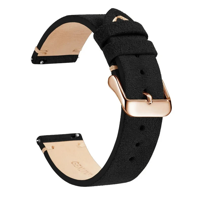 Polar Vantage, Grit X & Ignite Suede Leather Band, Contrast Stitching BandsCo Straps