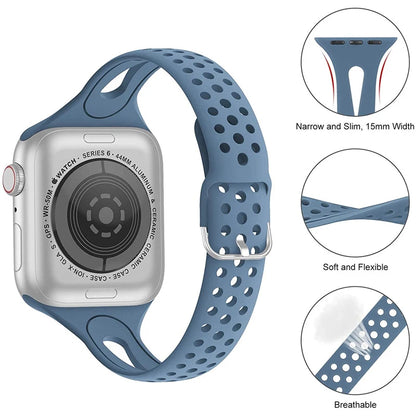 Slim Sport Gym Strap with Buckle for Apple Watch - Wristwatchstraps.co