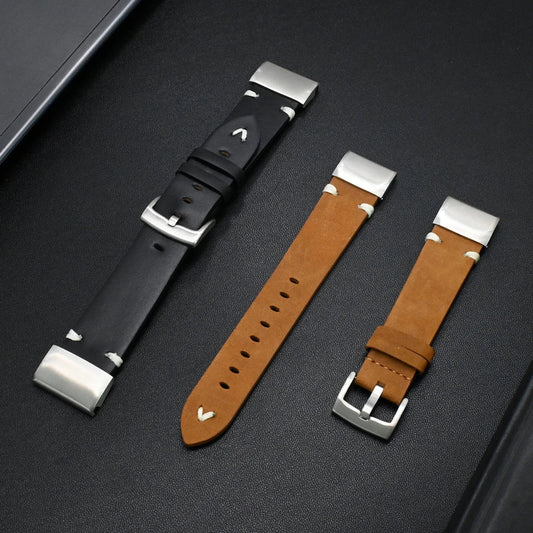 Garmin Leather Soft Strap - Premium Comfort Band BandsCo Straps