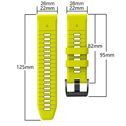 Garmin Soft Silicone Band - QuickFit Stylish and Comfortable BandsCo Straps