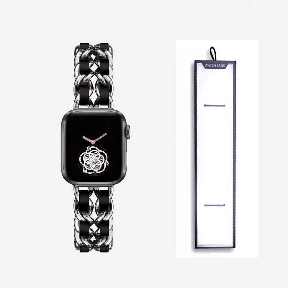 Apple Watch Stainless Steel Strap - Luxury Chain Design BandsCo Straps