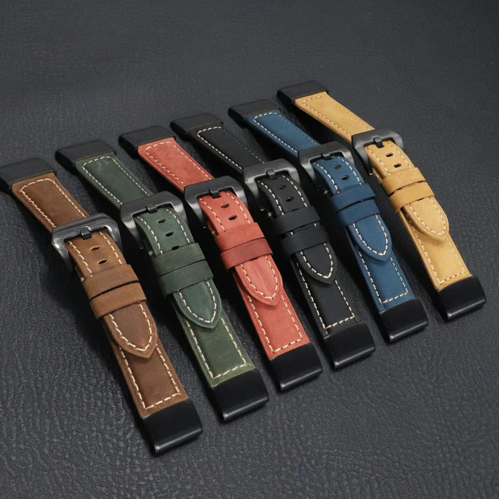 Garmin Genuine Leather Band - Stylish and Durable BandsCo Straps