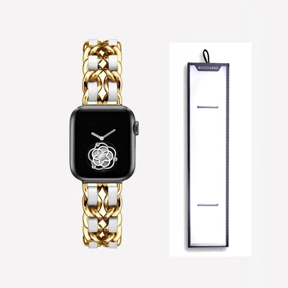 Apple Watch Stainless Steel Strap - Luxury Chain Design BandsCo Straps