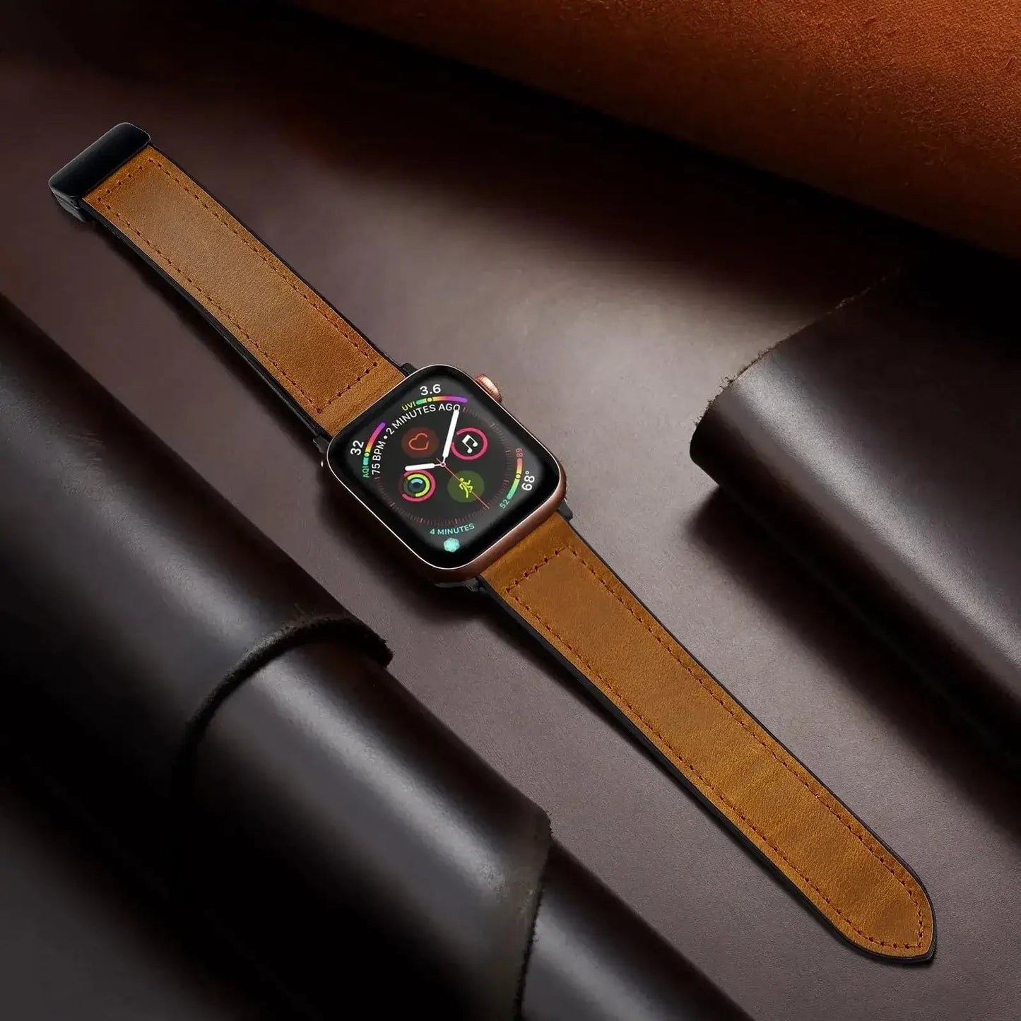Apple Watch Genuine Leather Band - Stylish Magnetic Strap BandsCo Straps