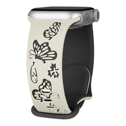 Apple Watch Engraved Silicone Strap - Comfortable Waterproof Band BandsCo Straps