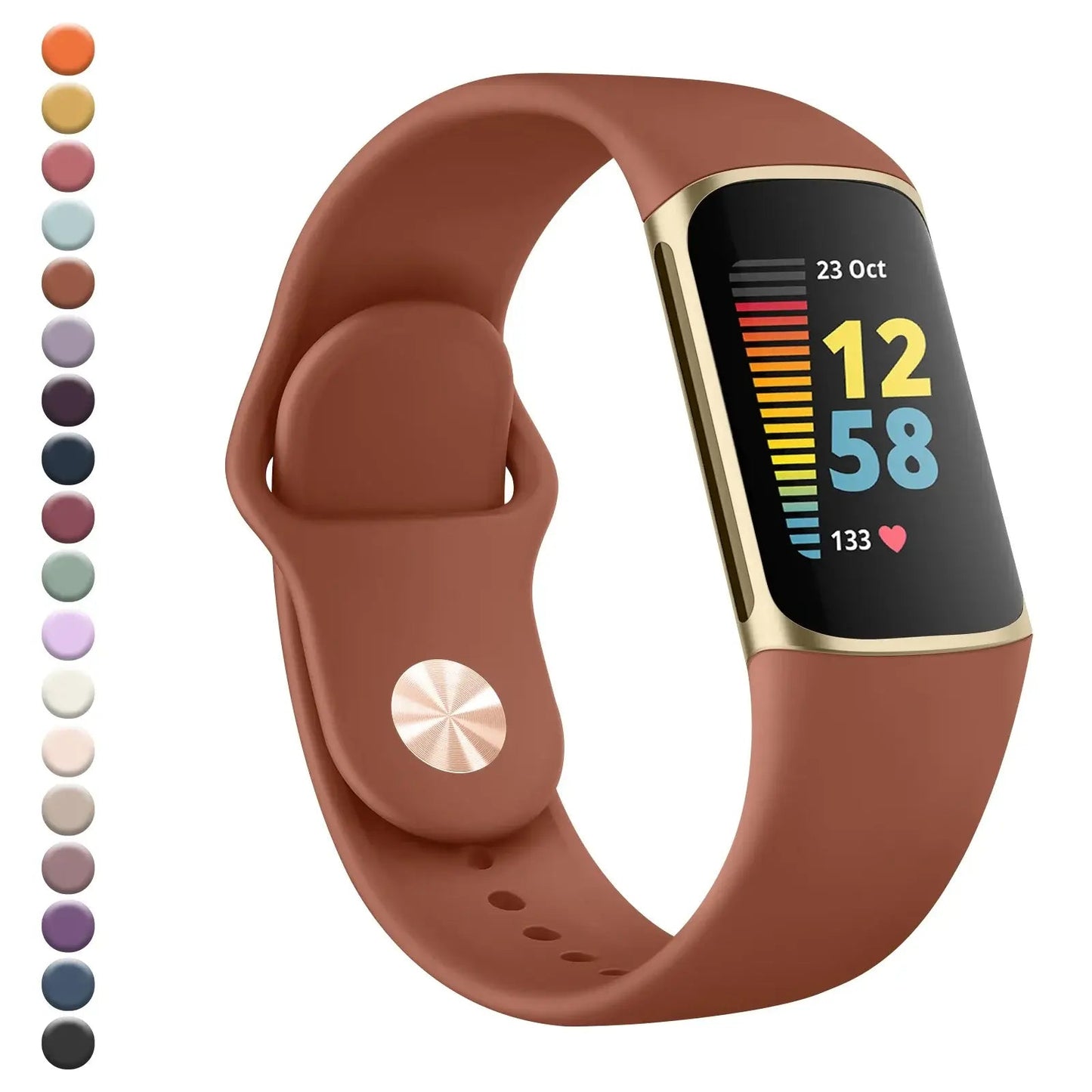Fitbit Charge 5 6 Silicone Band - Soft Comfortable Design BandsCo Straps