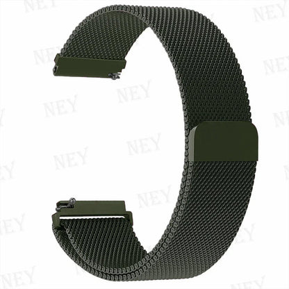 Amazfit Milanese Loop Band Stainless Steel Smartwatch Strap Metal Bracelet BandsCo Straps