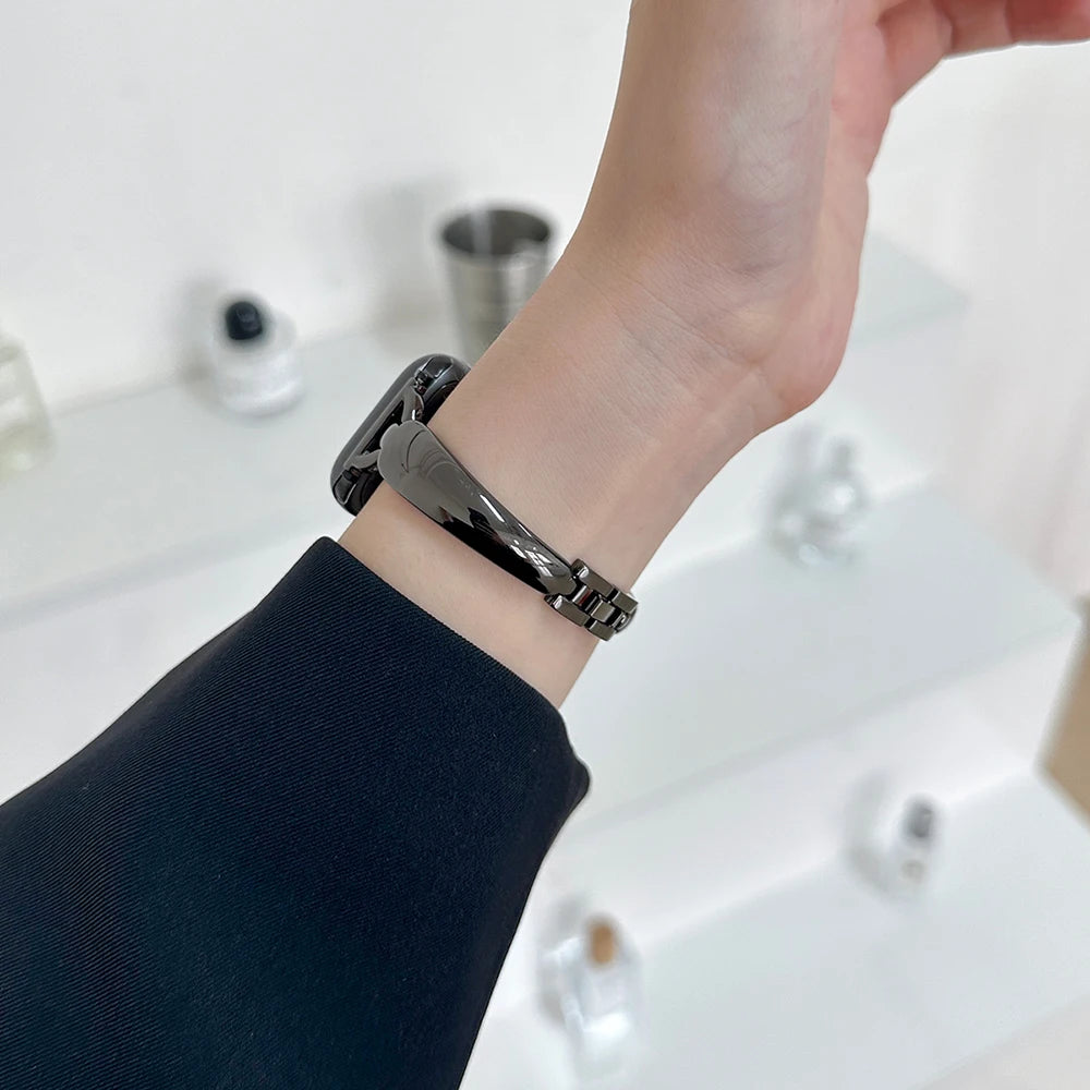 Polished Bangle Cuff Strap for Apple Watch Wristwatchstraps.co