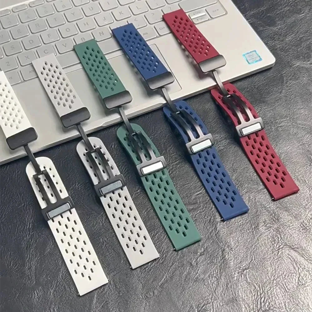 Amazfit Silicone Magnetic Strap Band For Smartwatch Comfortable Fit BandsCo Straps