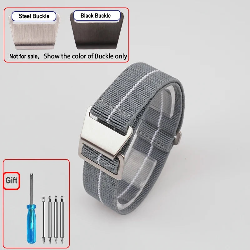 COROS PACE & APEX Elastic Nylon Parachute Band, Hook Clasp BandsCo Straps