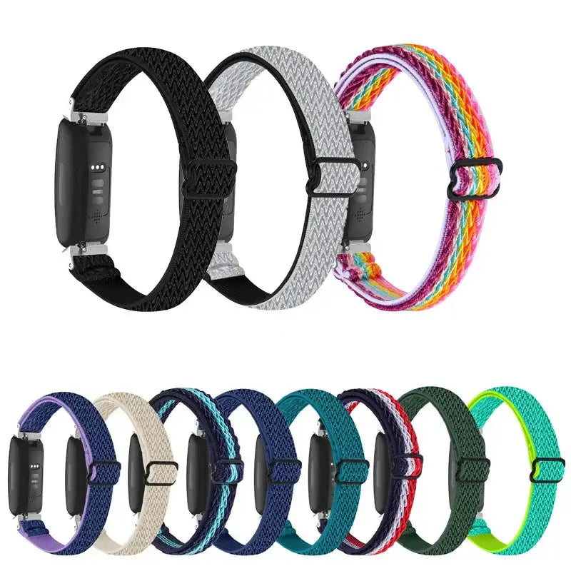 Fitbit Inspire 3, 2, 1, HR Nylon Band - Stretchy Durable Strap BandsCo Straps