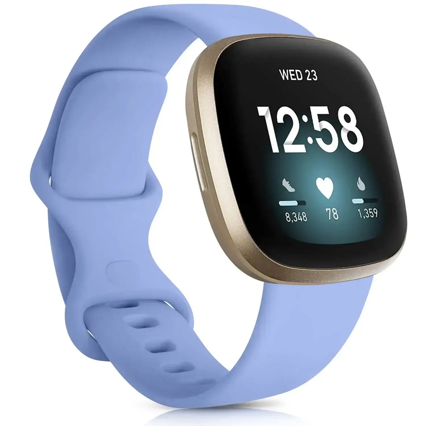 Fitbit Versa & Sense Silicone Bands - Lightweight Minimalist Design BandsCo Straps