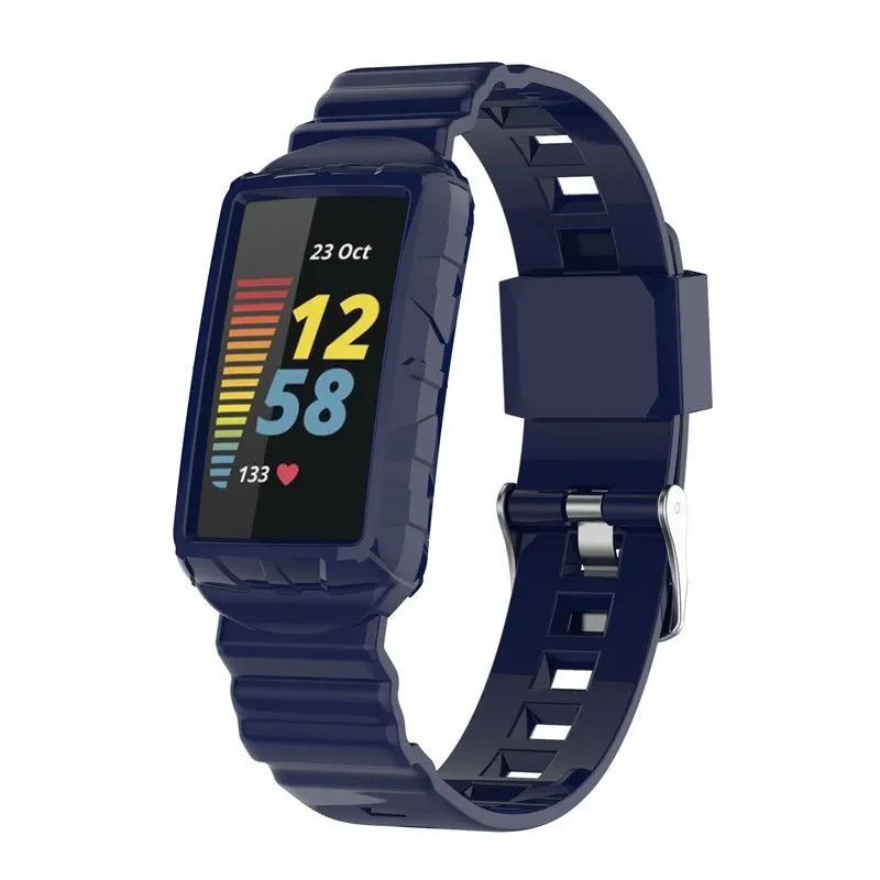 Fitbit Charge 5 6 Silicone Strap - Comfortable, Flexible BandsCo Straps