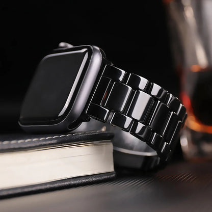 Apple Watch Ceramic Strap - Premium Stainless Steel Clasp BandsCo Straps
