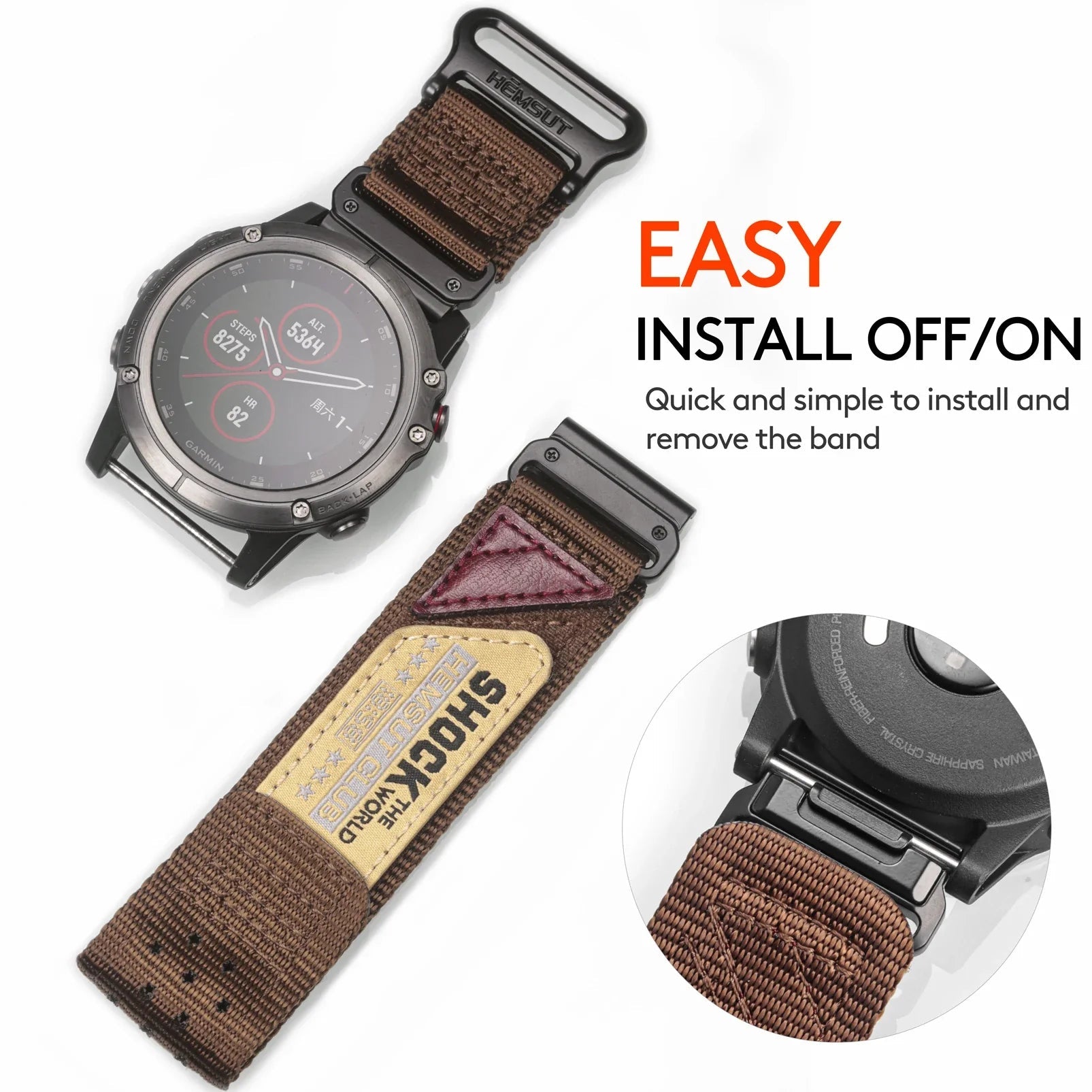 Garmin Nylon Band - Comfortable, Durable Strap BandsCo Straps