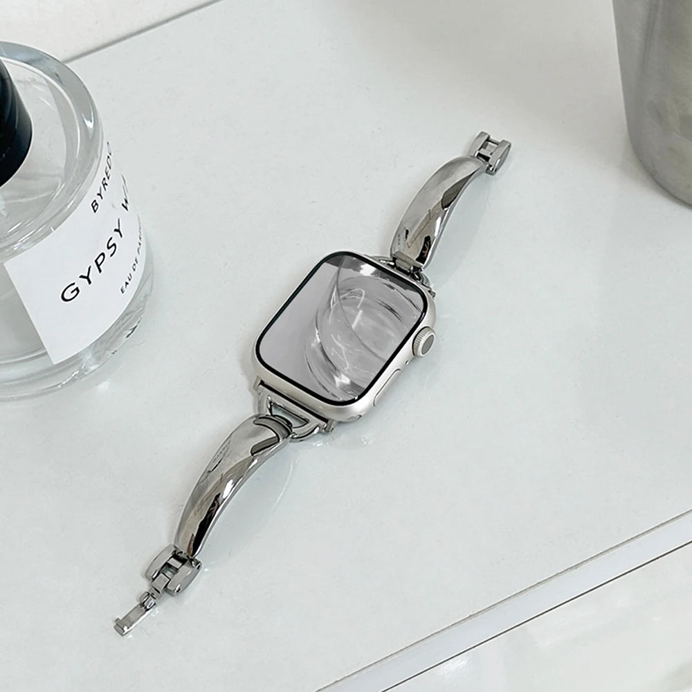 Polished Bangle Cuff Strap for Apple Watch Wristwatchstraps.co