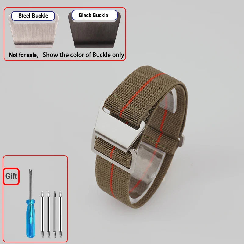 OnePlus Smartwatch Bands Nylon Elastic Parachute Fabric Watch Strap BandsCo Straps