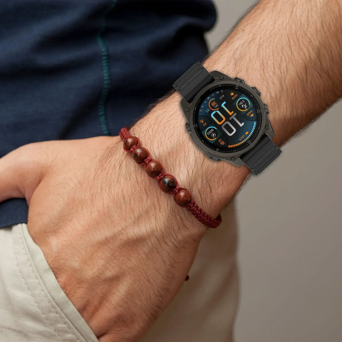 Garmin QuickFit Ribbed Magnetic Silicone Band BandsCo Straps