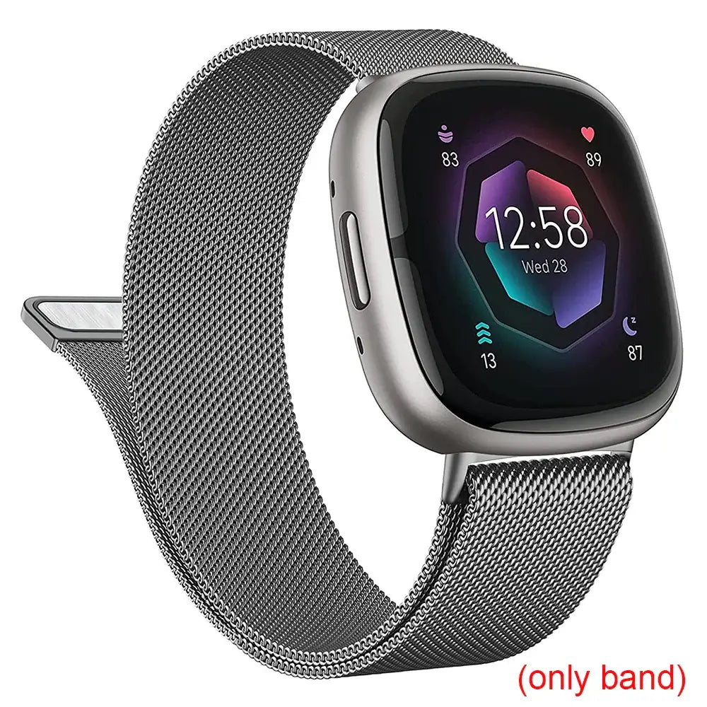 Fitbit Versa & Sense Magnetic Steel Band - Elegant Design BandsCo Straps