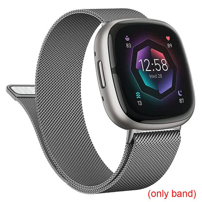 Fitbit Versa & Sense Magnetic Steel Band - Elegant Design BandsCo Straps