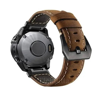 Garmin Leather Band - Soft, Comfortable, QuickFit Design BandsCo Straps