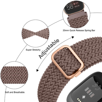 Elastic Nylon Fitbit Versa & Sense Bands BandsCo Straps