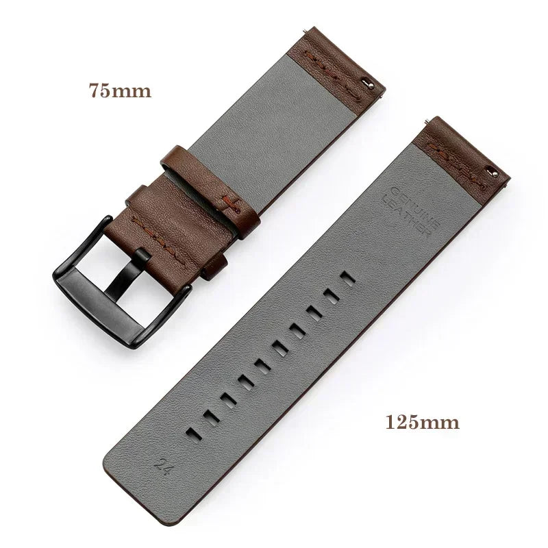 COROS Leather Quick Release Watch Band for Smartwatch Premium Strap BandsCo Straps