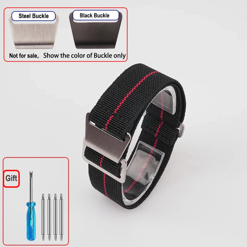 COROS Elastic Nylon Watch Band Universal Fit Parachute Style BandsCo Straps