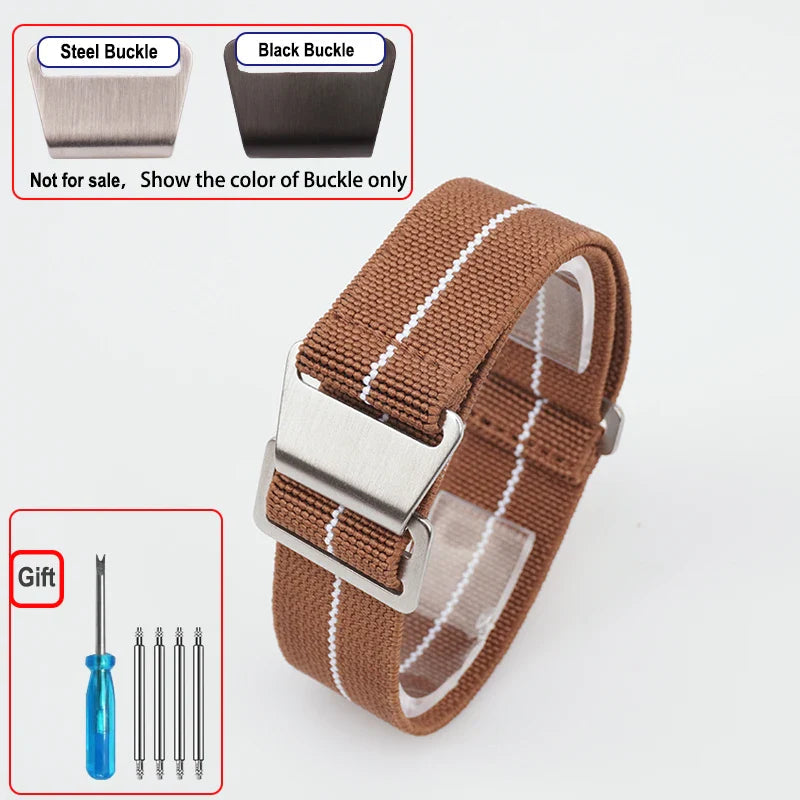 COROS Elastic Nylon Watch Band Universal Fit Parachute Style BandsCo Straps