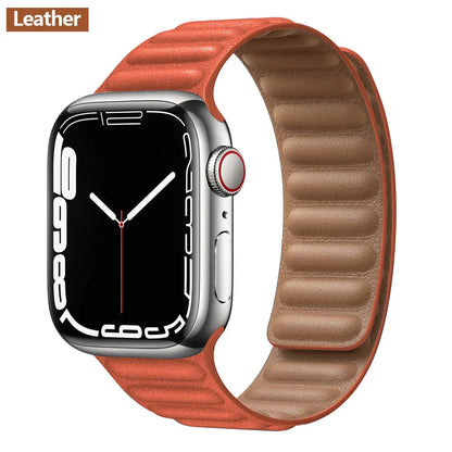 Apple Watch Leather Band - Premium Magnetic Loop Strap BandsCo Straps