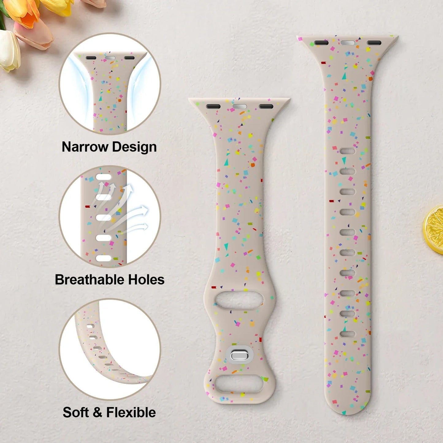 Apple Watch Silicone Band - Soft Flexible Design - Colorful BandsCo Straps