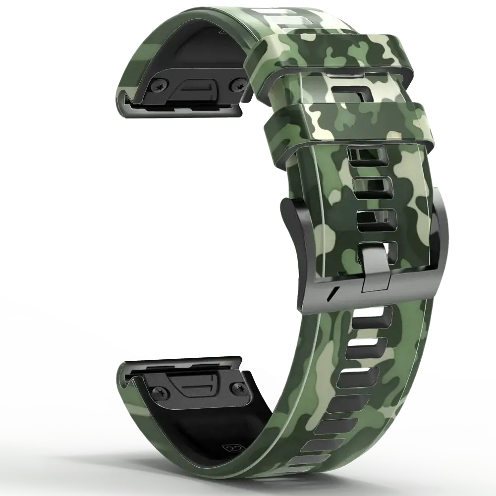 Garmin Silicone Camo Strap - Durable Stylish Design BandsCo Straps