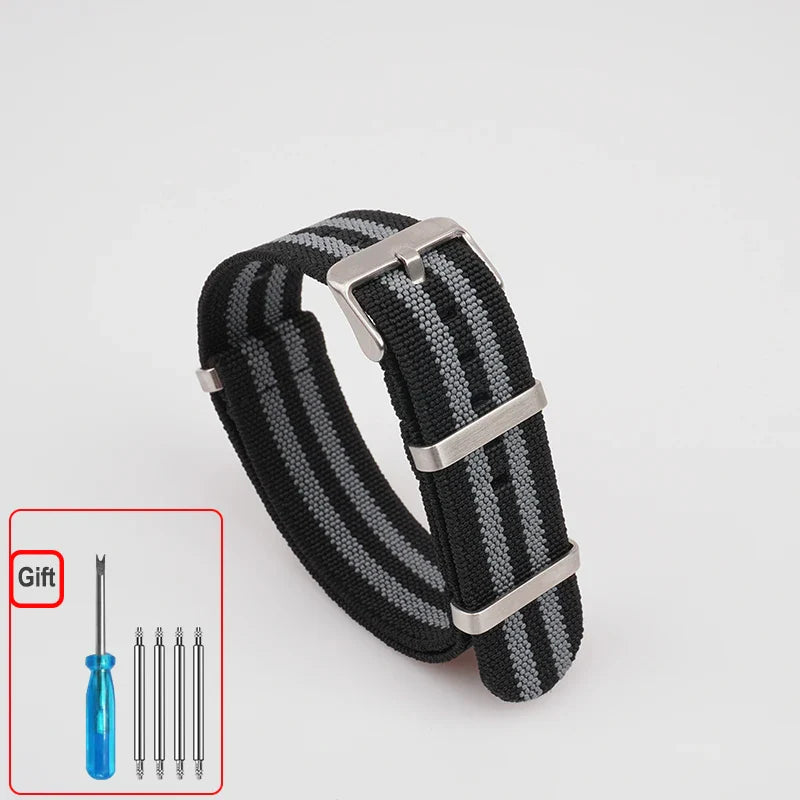 COROS Elastic Nylon Watch Band - Washable Waterproof Strap For Outdoors BandsCo Straps